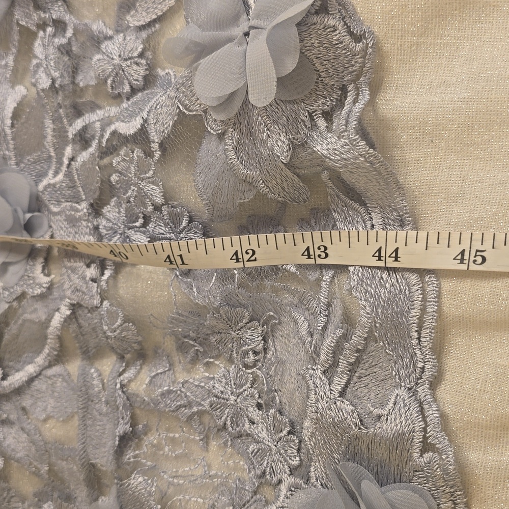 Dress the Population Silver Floral Backless Dress - Picture 11 of 16
